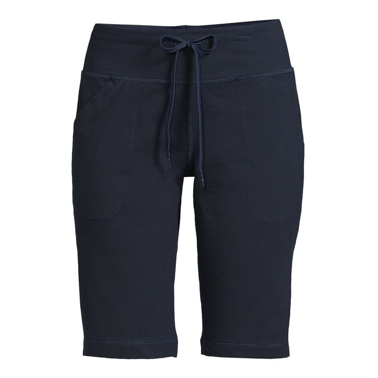 Casual Plain Bermuda Royal Blue Women's Shorts (Women's), Size: Medium(6)