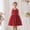 F-90Red, variant on ZHOGXU Big Kids Girls Dress Sleeveless Halter Neck Solid Color Lace Up Comfortable Stylish Tutu Dresses For Holiday Celebration Formal Party Pink 7-8 Years
