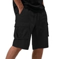 thumbnail image 2 of Cargo Shorts for Men Relaxed Fit Wide Leg Classic Work Shorts Outdoor Bike Travel Workout Hiking Short Summer Clothes, XL, 2 of 9