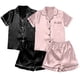 thumbnail image 1 of Conjunto de pijama de 2 piezas: tirantes de encaje y pantalones cortos - Poliéster - Talla grande - M-XXXXXL, 1 of 4