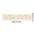 thumbnail image 3 of Homekingdee Easter Table Runner Placemats with Rabbits, Eggs and Floral Patterns - Multicolor Polyester Table Decor for Holiday Party, 3 of 6