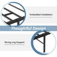 thumbnail image 5 of 4 Ever Winner Twin Metal Bed Frame with Headboard, 14" Under Bed Storage, No Box Spring Needed, Black, 5 of 7