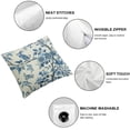 thumbnail image 4 of Acheng Spring Floral Birds Pillow Covers for Chinoiserie Flowers Decor Throw Pillows Blue and White Plant Outdoor Decorative Cushion Cases for Couch Bed Decorations,2 pcs White, 4 of 6