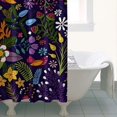 thumbnail image 4 of Pioneer Flower Floral Print Pattern Shower Curtain 36"x72" ,Bathroom Decorative Shower Curtains Set with 12 Hooks,Modern Waterproof Washable Shower Curtain, 4 of 6