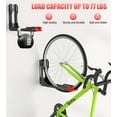thumbnail image 5 of Swivel Bike Wall Mount, Space Saving Bike Rack Garage, No Heavy Lifting Required Bicycle Wall Mount, Vertical Wall Bike Hanger Can Holds up to 77 lbs, Red, 5 of 16