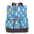 thumbnail image 1 of Balery Cute Dogs Mochila de Cuero para Mujeres, Gran Capacidad, Bolsa de Viaje Multifuncional, Mochila de Cuero y Bolsa de Hombro para Mujeres, 1 of 4