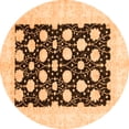 thumbnail image 1 of Ahgly Company Indoor Round Oriental Orange Traditional Area Rugs, 5' Round, 1 of 4