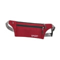 thumbnail image 2 of Running Waist Pack Lightweight Adjustable Waist Pouch for Gym Sports Fitness Red, 2 of 9
