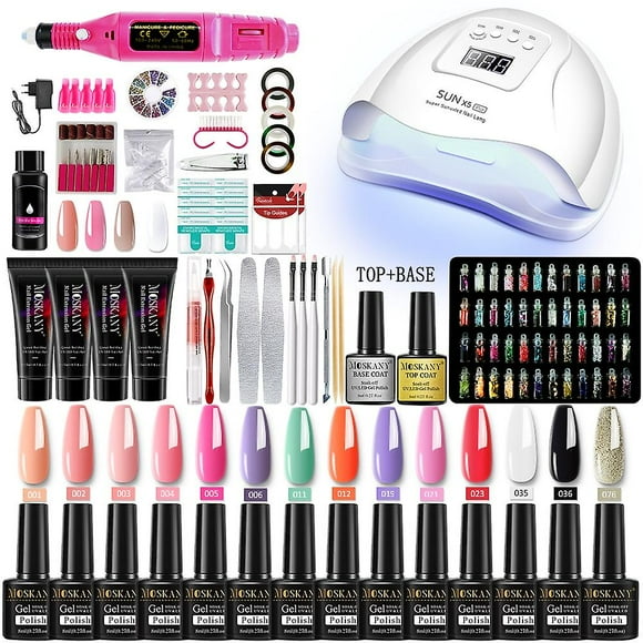 Manicure Set With Nail Dryer Nail Lamp Nail Drill Machine Manicure Set Kit Nail Tools Set 1_Perfect Gift