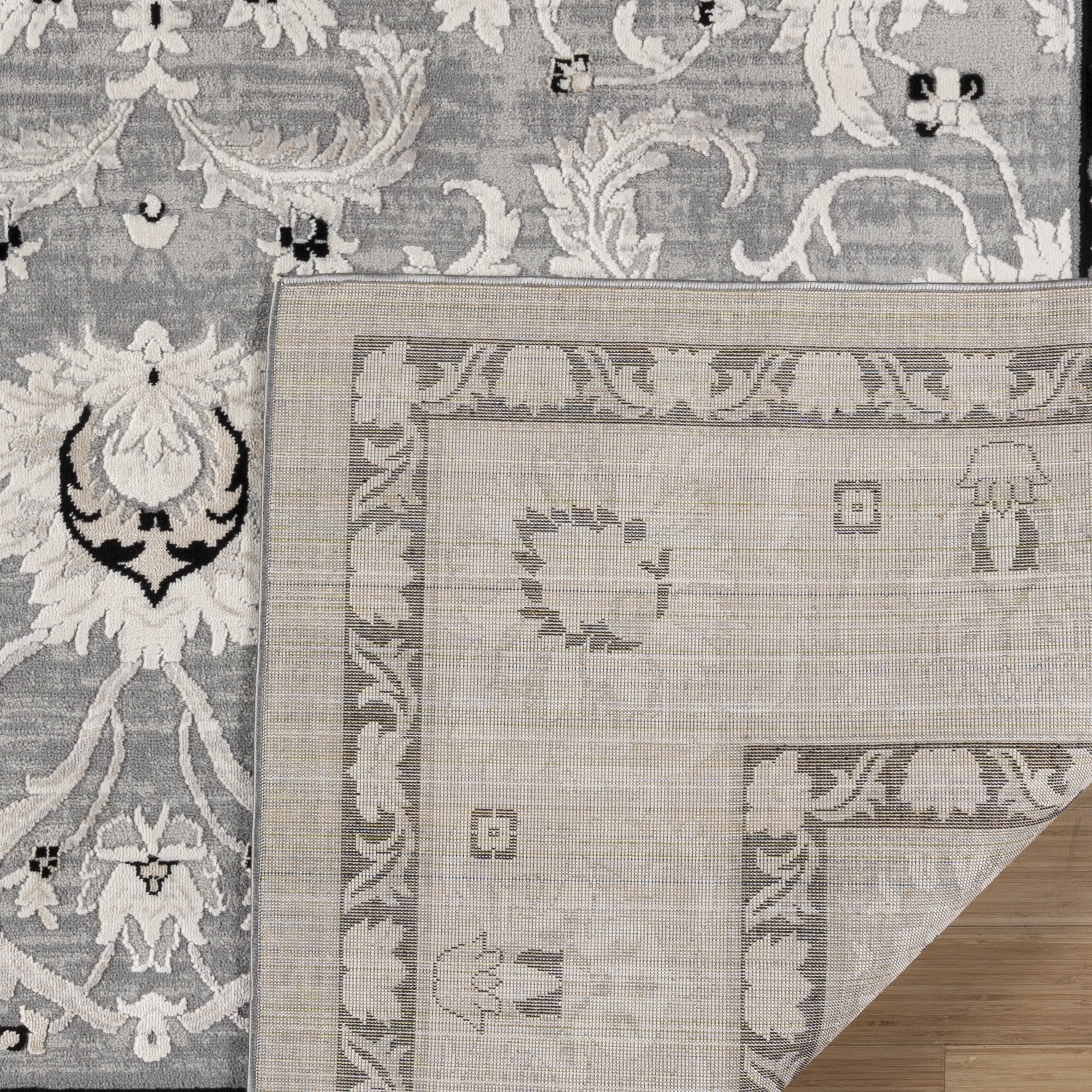 Arlo Ziyah Transitional Oriental Cream Area Rug, 6x9