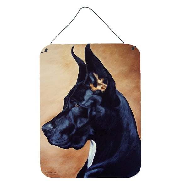 Carolines Treasures AMB1041DS1216 Black Great Dane Wall or Door Hanging Prints 12x16 multicolor