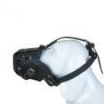 thumbnail image 2 of Pitbull Dog Muzzle Waterproof Basket Breathable Mesh Stop Biting Chewing Adjustable Mask for Large Dogs,M (Black), 2 of 4