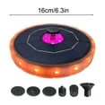 thumbnail image 3 of Solar Powered Floating Fountain with Color Changing LED Lights, 5 Nozzles and 1 Adapter for Outdoor Garden Swimming Pool and Yard Decorative Waterfall Landscape, 3 of 6