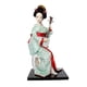 thumbnail image 1 of Figura coleccionable de geisha japonesa de 12 pulgadas, muñeca oriental, estatua de niña artesanal Rojo y verde claro, 1 of 9