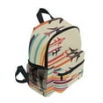 thumbnail image 2 of FORMRS School Backpack with Front Zippered Pocket 12" Elementary Student Travel Daypack, Flying Planes, 2 of 6