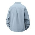 thumbnail image 3 of zfhfof Men's Button Down Shirts Jacket Fall Casual Long Sleeve Shacket Lightweight Business Work Overshirt, 3 of 6