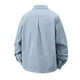 thumbnail image 3 of pstuiky camisetas de manga larga para hombre, Camisa de manga larga tipo cárdigan informal con cuello abotonado y botones para hombre top de hombre xxxxxl, 3 of 6