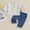 Smog Blue, variant on Kids Boys Summer Outfits Solid Color Buttons Short Sleeve Shirts and Elastic Waist Long Pants 2Pcs Clothes Set