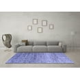 thumbnail image 3 of Ahgly Company Indoor Square Oriental Blue Modern Area Rugs, 6' Square, 3 of 4