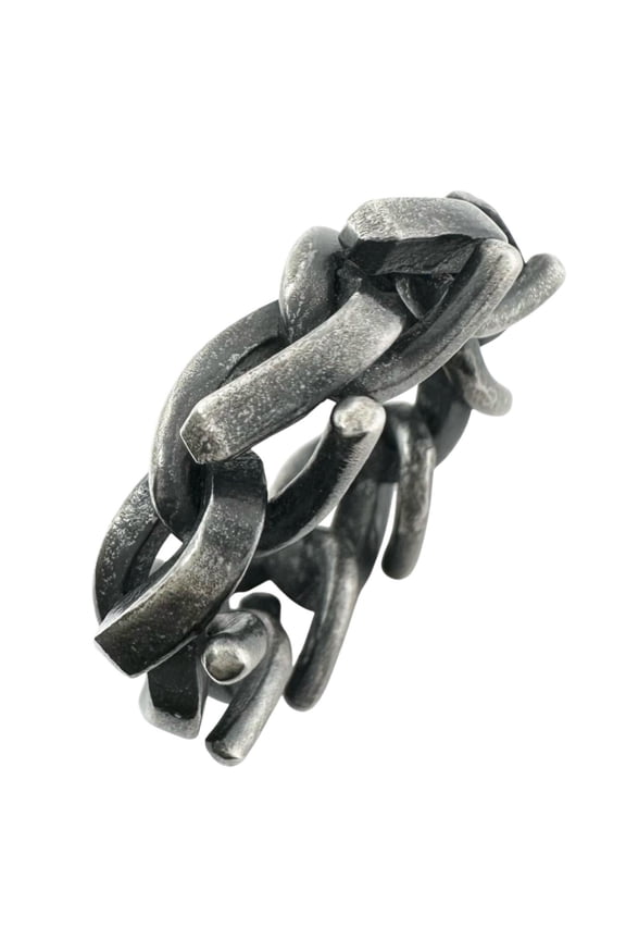 Pre-Owned TIFFANY & Co. Forge Oxidized Silver Ring (Ag925) for Women