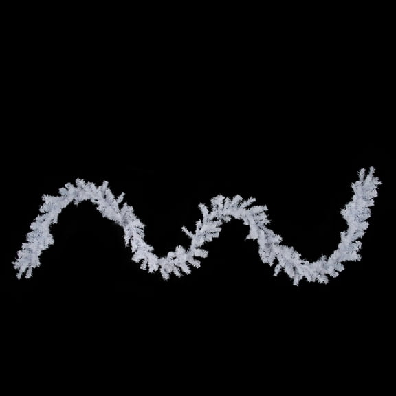 Northlight Canadian Pine Commercial Artificial Christmas Garland - 100' x 10" - White - Unlit