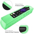 thumbnail image 3 of Fintie Remote Silicone Case for Roku Voice, Roku Express 4K+ 2021, Ultra LT Enhanced Voice, Express 3930, Premiere+ 3921, Streaming Stick+ Remote, Honey Comb Anti Slip Shockproof Cover, Green Glow, 3 of 8