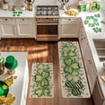 thumbnail image 6 of Tuvgenk Multicolor Clover St. Patrick's Day 2-Piece Kitchen Mat Set 16x24in + 16x48in Non Slip, 6 of 6