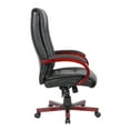 thumbnail image 7 of Office Products High Back Executive Wood Finished Chair with Casters, Mahogany, 7 of 7