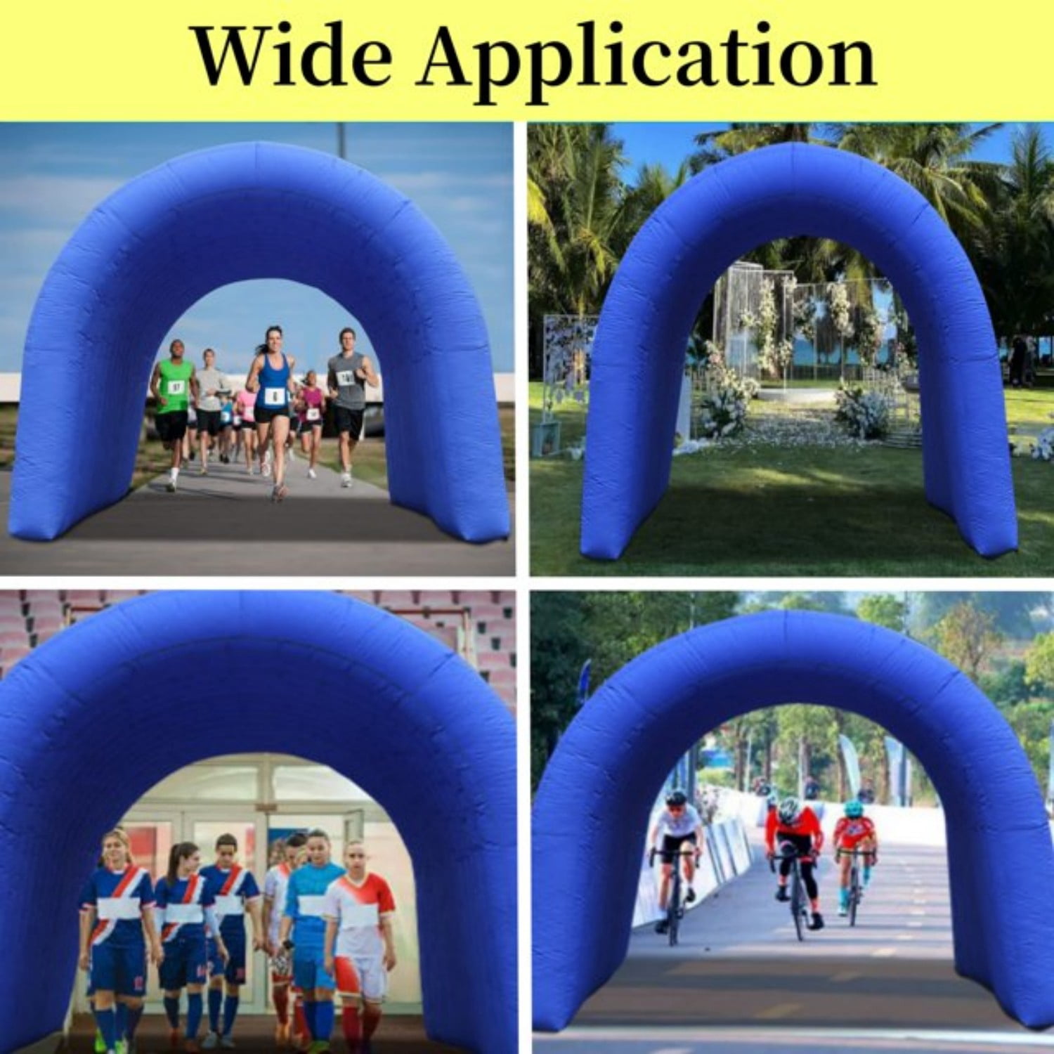 Sayok 16.7x9.84x9.19ft Inflatable Tunnel Built-in Blower Sport Entrance Tent for Advertising Events, Schools