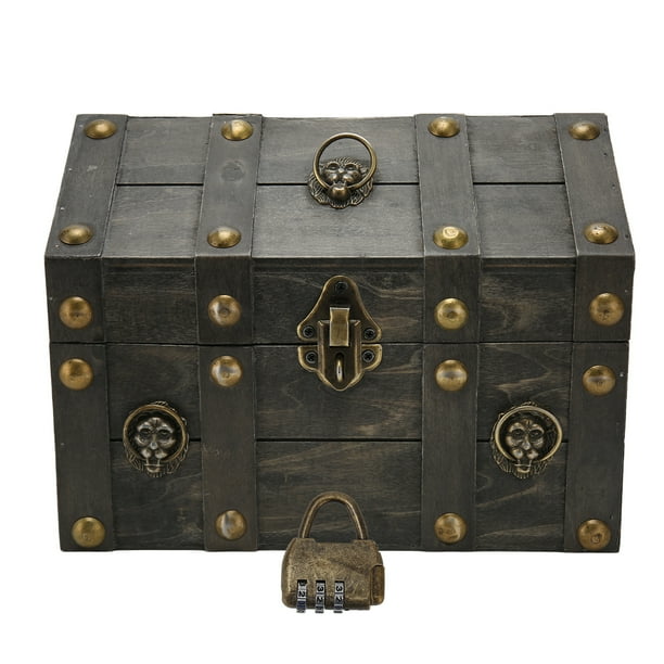 Caja De Madera Sin Tapa Cofre Del Tesoro De Madera - 20x12x7cm