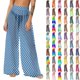 thumbnail image 1 of Pincandy Women See Through Sheer Mesh Pants Beach Swimsuit Bikini Bottom Cover up Party Club Elastic High Waist Wide Leg Pants, 1 of 7