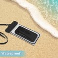 thumbnail image 2 of Ofertas Únicas 2 Pcs Bolsa Móvil Luminosa Impermeable Negra Funda Impermeable Universal Compatible con Teléfono 4.92"x9.65", 2 of 6