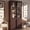 Walnut Brown, variant on Hvoonc 77" Tall Fluted Accent Storage Cabinet with Glass Doors and Shelves, Kitchen Pantry Cabinet Organizer, Natural Oak