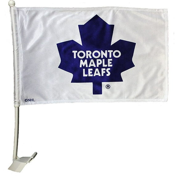 Car Flag Toronto Maple Leafs (White)