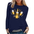 thumbnail image 4 of GERsome Women's Casual Long Sleeve Tops Crew Neck Cute Graphic Tunic Tops Pullover, 4 of 5
