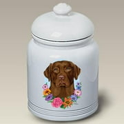 Chocolate Labrador - Best of Breed Ceramic Doggie Treat Jar