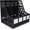 Black, variant on SAYEEC Vertical File Holder 4-Compartment Vertical Desktop Document Organizer for Home, Office, Gray