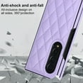 thumbnail image 4 of for Samsung Galaxy Z Fold 3 Case Elegant PU Leather, Samsung Galaxy Z Fold 3 Case Protective Premium Slim Thin Phone Case for Women Girls Compatible with Samsung Galaxy Z Fold 3, Purple, 4 of 9