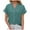 Green, variant on Fesfesfes Tshirts Shirts for Women Graphic Fashion Casual Women's Solid Short Sleeve V-neck T-shrit Top Blouse Short Sleeve T Shirts for Women S(US:4)