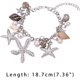 thumbnail image 2 of Pulseras de tobillo con concha de estrella de mar de 7 pulgadas Pulseras de tobillo con concha de estrella de mar Pulsera de tobillo con perla Pulsera de concha ajustable con dije Bisutería, 2 of 9