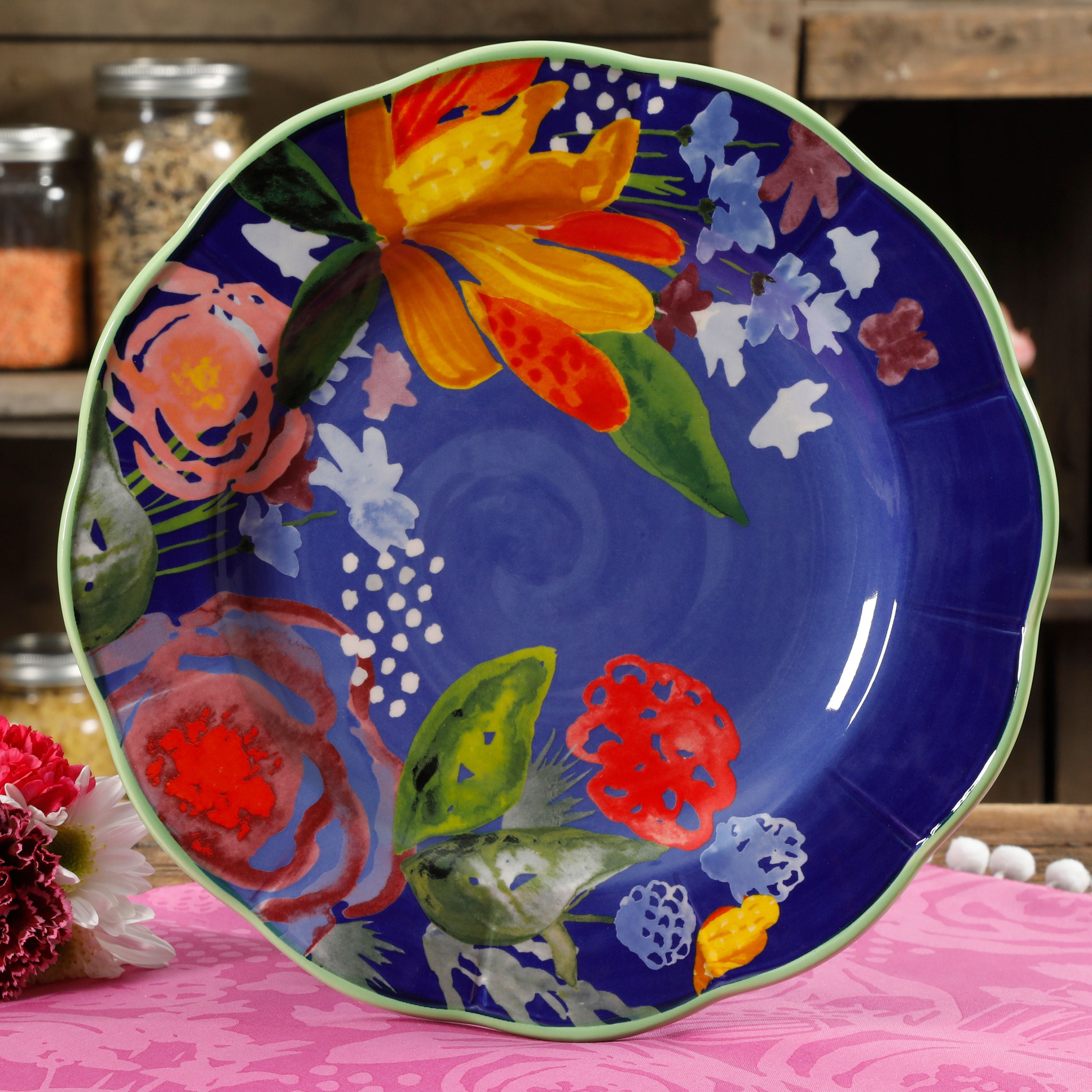 The Pioneer Woman Celia 10.7" Blue Dinner Plate