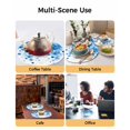 thumbnail image 2 of 13 Inch Round Placemats Set of 4, Blue Gradient Non Slip Heat Insulation PP Table Mats, Abstract Polka Dots Vintage Modern Art Washable Place Mats for Kitchen Dining Party Table Decor, 2 of 7
