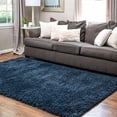 thumbnail image 4 of Infinity Collection Solid Shag Area Rug by Rugs.com – Cobalt 8' x 10' High-Pile Plush Shag Rug Perfect for Living Rooms, Bedrooms, Dining Rooms and More, 4 of 4