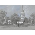 thumbnail image 2 of James Duffield Harding 24x18 Black Ornate Framed Double Matted Museum Art Print Titled: Minster (1861), 2 of 5