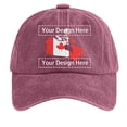 thumbnail image 1 of Men's And Women's DIY Printed Visor Cap Cap Baseball Cap Hat Gloves, 1 of 4