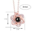 thumbnail image 5 of GROFRY Picture Necklace Personalized Photo Projection Necklace Memorial Valentine Day Birthday Gifts for Wife Girlfriend, 5 of 7