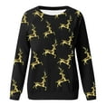 thumbnail image 4 of toraway Sweat à Capuche pour Femmes, Fermeture Éclair, Manches Longues, Imprimé Joyeux Noël, Col Rond, Décontracté, TG, 4 of 4