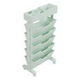 thumbnail image 1 of Rolling Bookshelf, 5 Tier Movable Book Storage Organizer Shelf for Kids Students Study in Classroom Bedroom Living Room, Removable Bookcase Multilayer Storage Rack, 1 of 7
