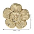 thumbnail image 2 of unbranded 2Ud Manijas De Latón Dorado Para Muebles De Cocina Con Motivo Floral Elegante, 2 of 6