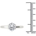 thumbnail image 4 of 1 Carat T.W. Diamond Solitaire 14kt White Gold Engagement Ring, 4 of 5